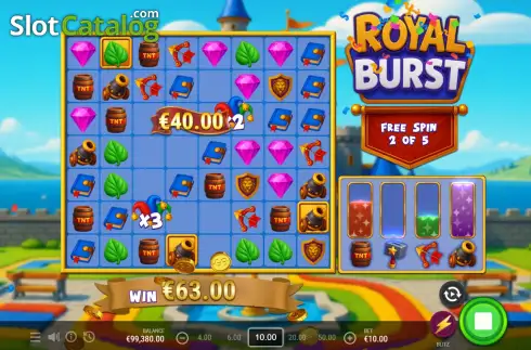 Οθόνη3. Royal Burst Κουλοχέρης
