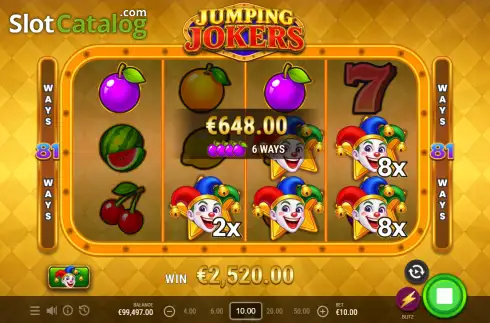 Οθόνη3. Jumping Jokers (Yolted) Κουλοχέρης