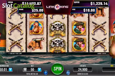Οθόνη2. Link King Buccaneers Booty Κουλοχέρης