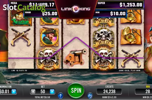 Οθόνη4. Link King Buccaneers Booty Κουλοχέρης