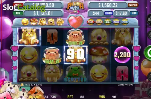 Οθόνη3. Plush Rush Κουλοχέρης