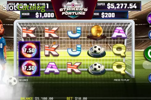 Οθόνη2. Striker's Fortune Κουλοχέρης