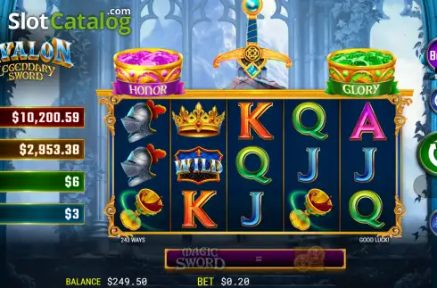 Οθόνη2. Legendary Sword Avalon Κουλοχέρης