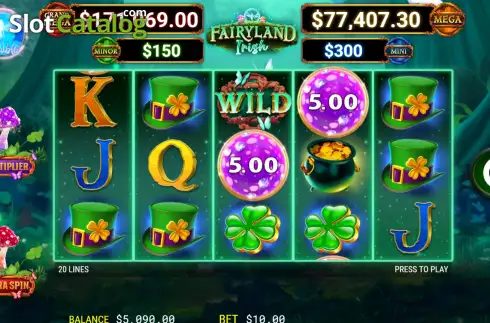 Οθόνη3. Fairyland Irish Κουλοχέρης