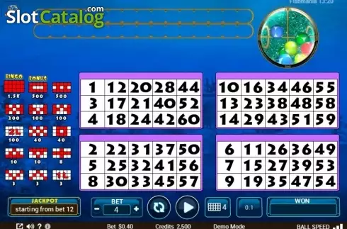 Οθόνη2. Fishmania Bingo Κουλοχέρης 