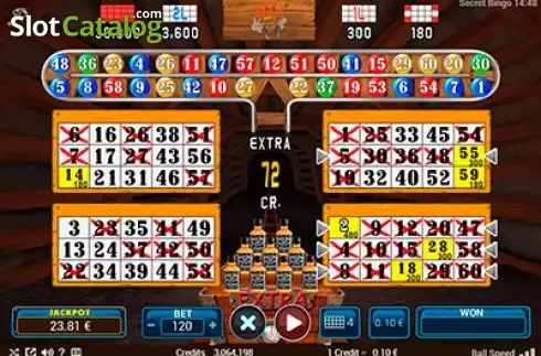 Οθόνη2. Secret Bingo Κουλοχέρης