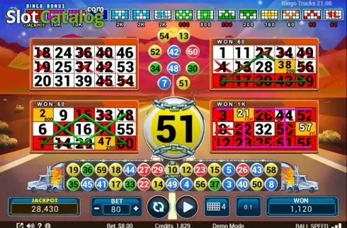 Οθόνη6. Bingo Trucks Κουλοχέρης