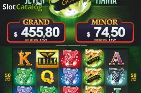 Οθόνη3. Seven Gold Mania Κουλοχέρης 