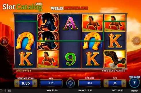Οθόνη4. Wild Mustang Κουλοχέρης
