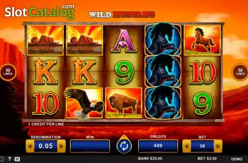Οθόνη2. Wild Mustang Κουλοχέρης