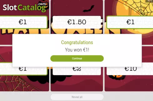 Οθόνη5. Halloween (Zeal Instant Games) Κουλοχέρης