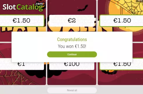 Οθόνη6. Halloween (Zeal Instant Games) Κουλοχέρης