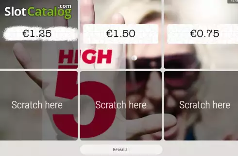 Οθόνη3. High Five (Zeal Instant Games) Κουλοχέρης 