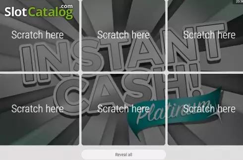 Οθόνη2. Instant Cash Platinum Κουλοχέρης