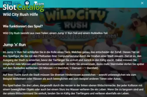Οθόνη9. Wild City Rush Κουλοχέρης