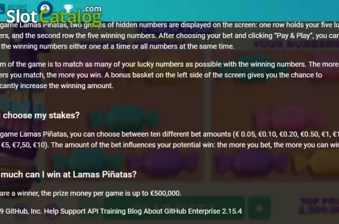 Οθόνη8. Lamas Piñatas Κουλοχέρης