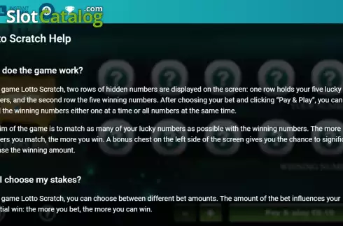 Οθόνη7. Lotto Scratch Κουλοχέρης