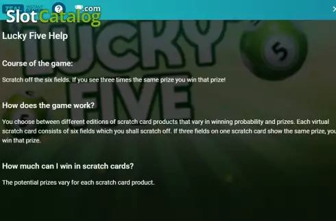 Οθόνη7. Lucky Five Κουλοχέρης 