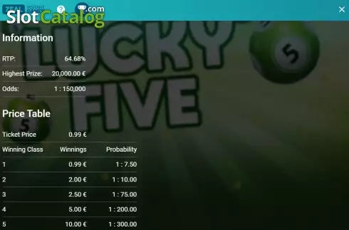 Οθόνη8. Lucky Five Κουλοχέρης 