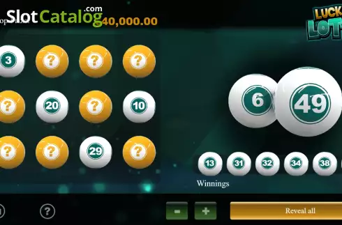 Οθόνη3. Lucky Lotto (NewAge Games) Κουλοχέρης