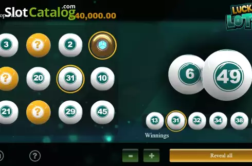 Οθόνη4. Lucky Lotto (NewAge Games) Κουλοχέρης