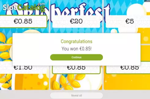 Οθόνη5. Oktoberfest (Zeal Instant Games) Κουλοχέρης