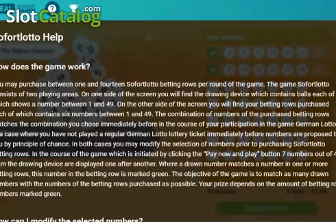 Οθόνη7. Instant German Lotto Κουλοχέρης
