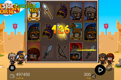 Οθόνη6. Trojan Horse Tiny Heroes Κουλοχέρης