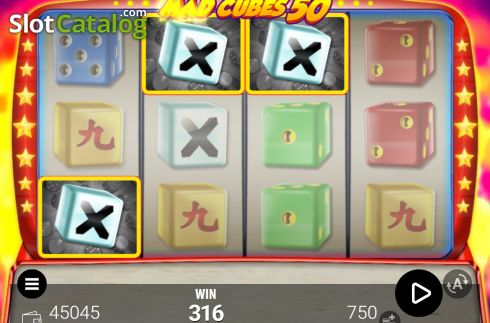 Οθόνη3. Mad Cubes 50 Κουλοχέρης