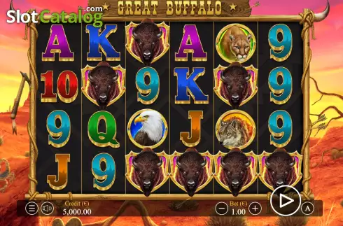 Οθόνη2. Great Buffalo Κουλοχέρης