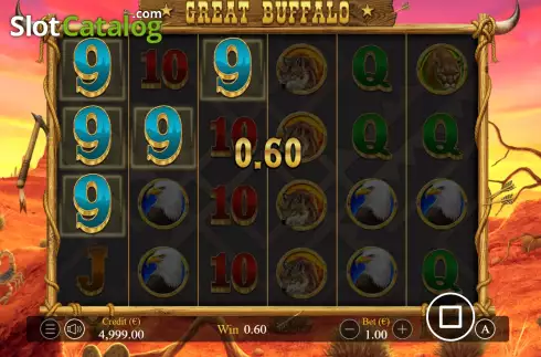 Οθόνη3. Great Buffalo Κουλοχέρης