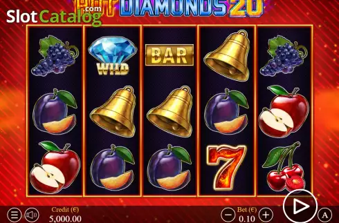 Οθόνη2. Hot Diamonds 20 Κουλοχέρης 