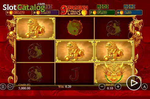 Οθόνη3. 9 Dragon Coin Κουλοχέρης
