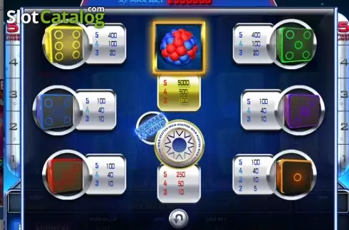 Πίνακας πληρωμών 1. Dice Tronic Κουλοχέρης