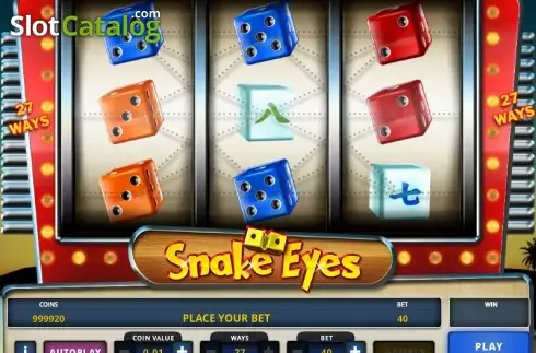 Οθόνη 1. Snake Eyes Κουλοχέρης
