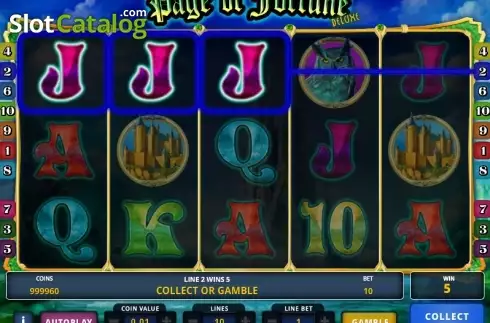 Οθόνη 2. Page of Fortune Deluxe Κουλοχέρης