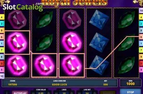 Οθόνη 2. Royal Jewels (Zeus Play) Κουλοχέρης 