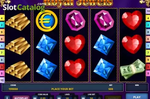 Οθόνη 3. Royal Jewels (Zeus Play) Κουλοχέρης 