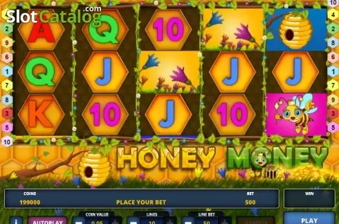 Οθόνη 1. Honey Money (Zeus Play) Κουλοχέρης