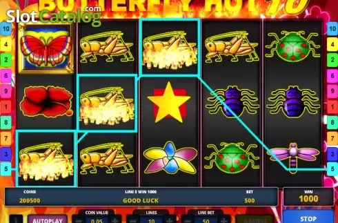 Οθόνη 3. Butterfly Hot 10 Κουλοχέρης