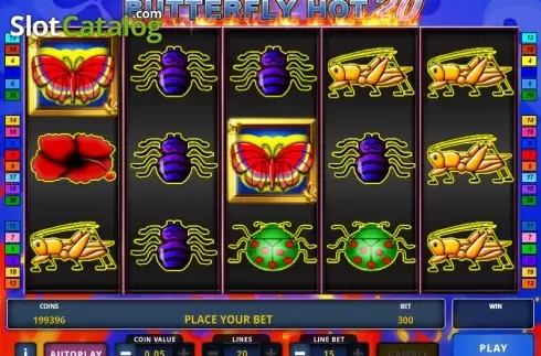 Οθόνη 1. Butterfly Hot 20 Κουλοχέρης