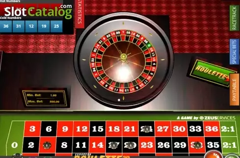 Οθόνη 3. European Roulette 3D Deluxe Κουλοχέρης 