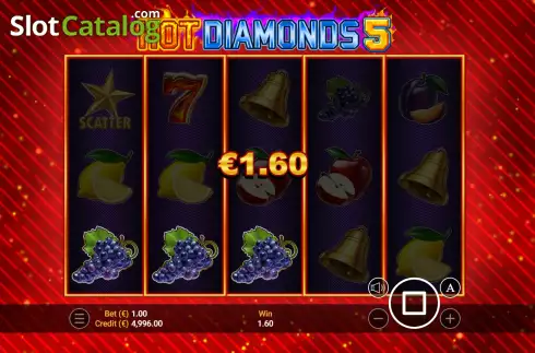 Οθόνη3. Hot Diamonds 5 Κουλοχέρης