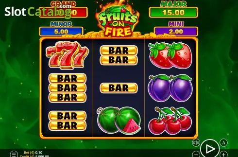 Οθόνη2. Fruits on Fire (ZeusPlay) Κουλοχέρης