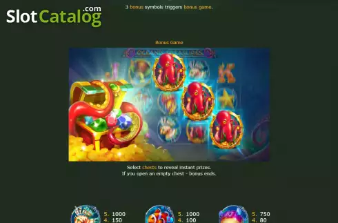 Οθόνη7. Oceans Treasures Κουλοχέρης