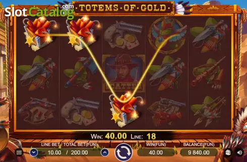 Οθόνη3. Totems of Gold Κουλοχέρης 
