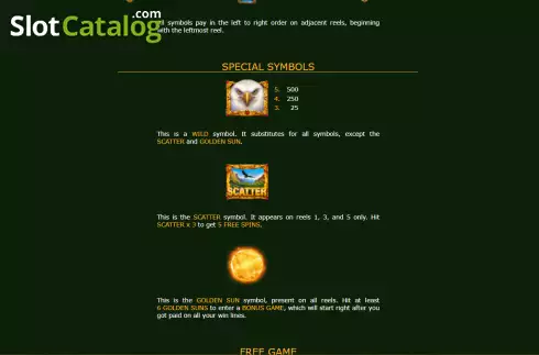 Οθόνη5. Eagle's Gold Κουλοχέρης