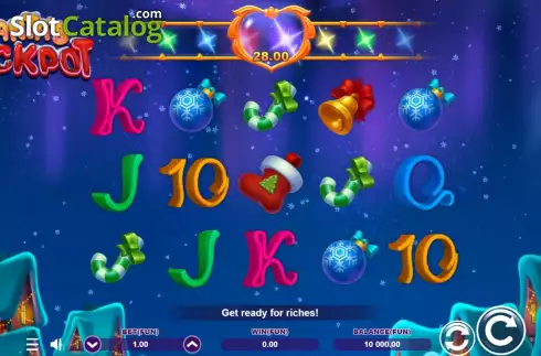 Οθόνη2. SantaS Jackpot Κουλοχέρης