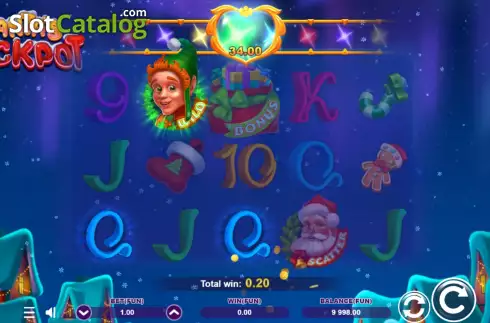Οθόνη3. SantaS Jackpot Κουλοχέρης