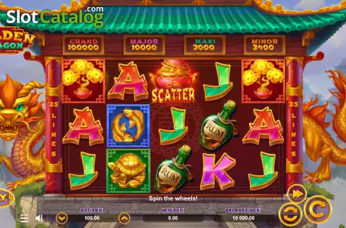 Οθόνη2. Golden Dragon (Zillion Games) Κουλοχέρης 